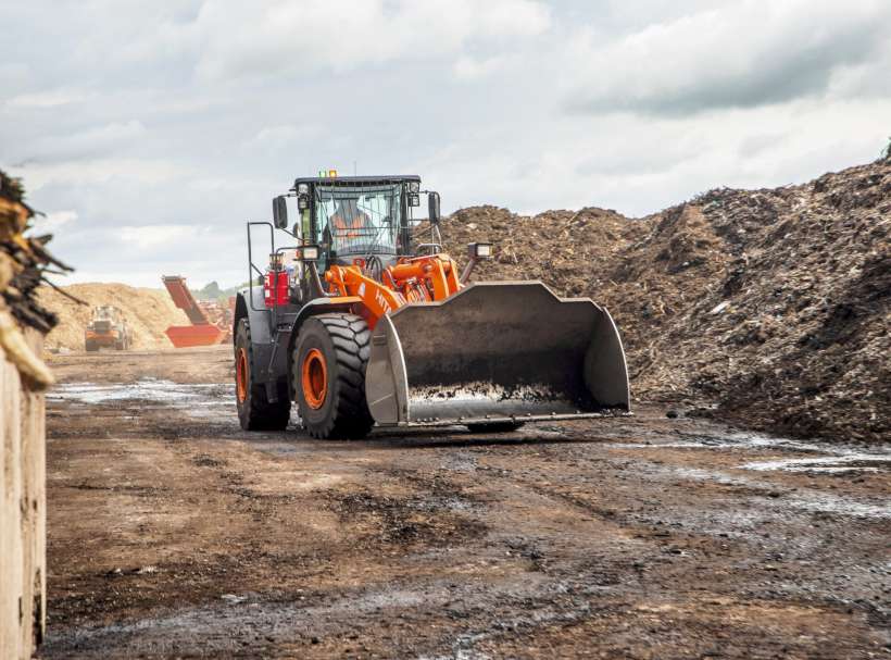 Hitachi Wheeled Loader on Site