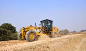 CAT Motor Grader in Operation