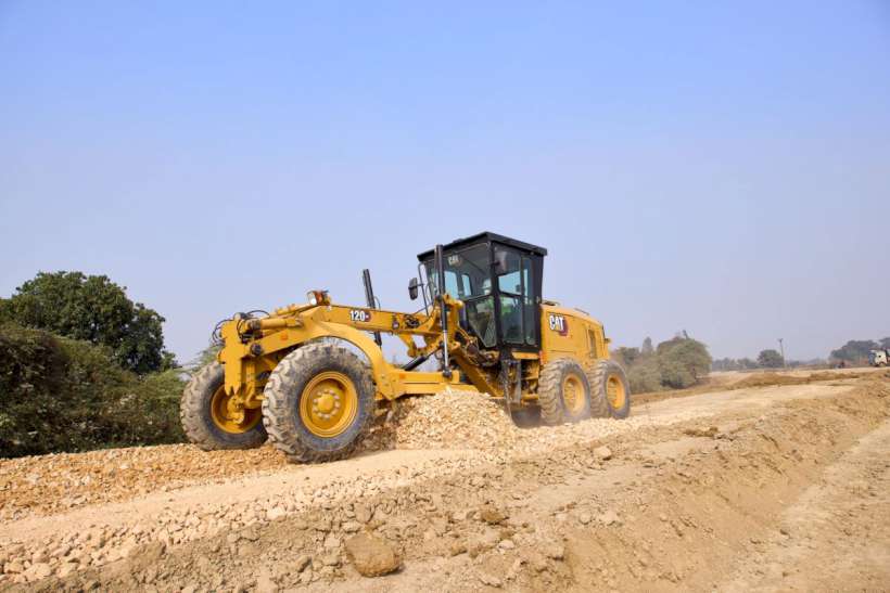 CAT Motor Grader in Operation