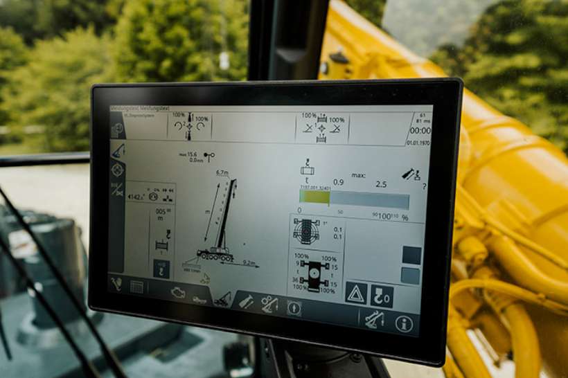 In Liebherr Cab