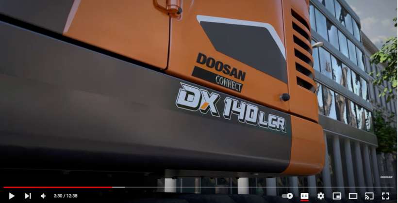 Doosan DX140LCR-7 Video