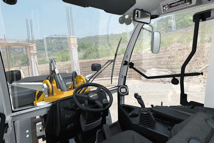 Liebherr cab interior