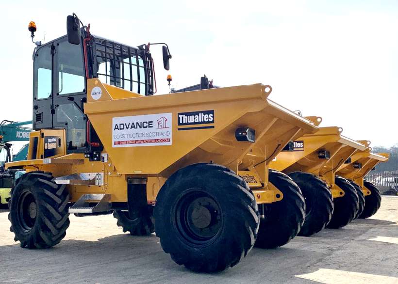 Thwaites Dumpers Line Up