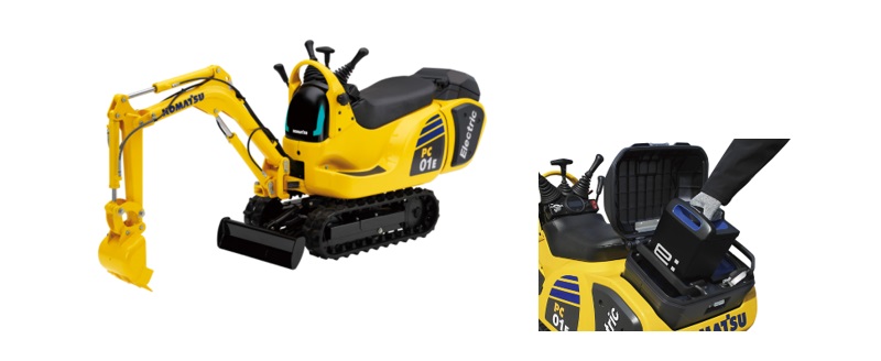 Komatu’s PC01E-1 micro excavator 