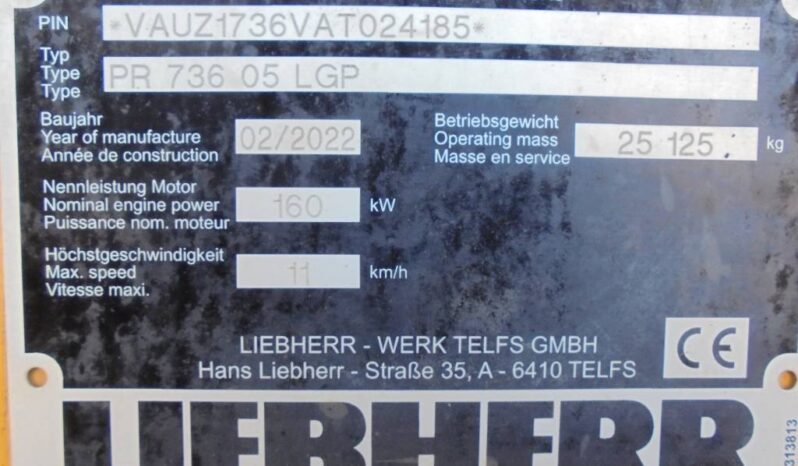2022 Liebherr PR 736 LGP full