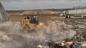 JCB Waste Compactor at work