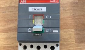 100AMP ABB SACE S3 CIRCUIT BREAKER – 3 POLE – AS NEW