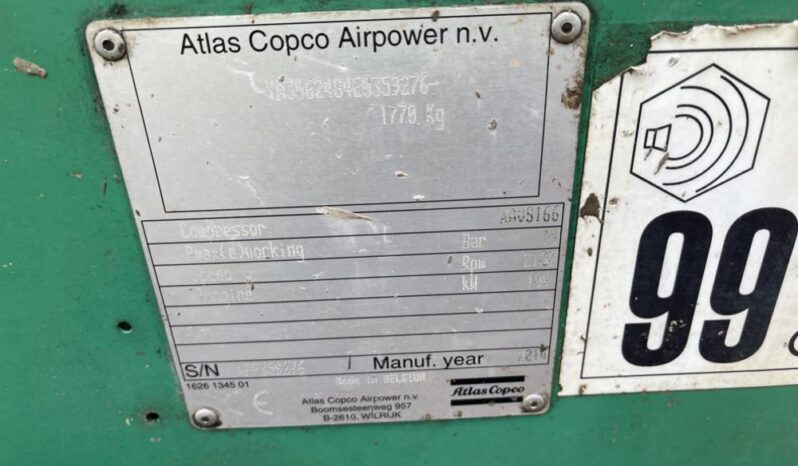 2014 ATLAS COPCO XAVS 166 S-NO 359276  £14000 full