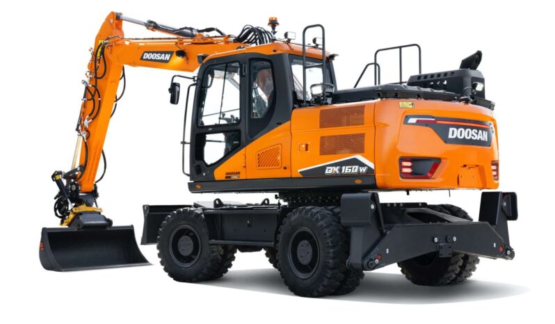 New Develon DX160W-7 Wheeled Excavators full