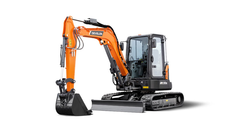 New Develon DX55R Mini Excavators full