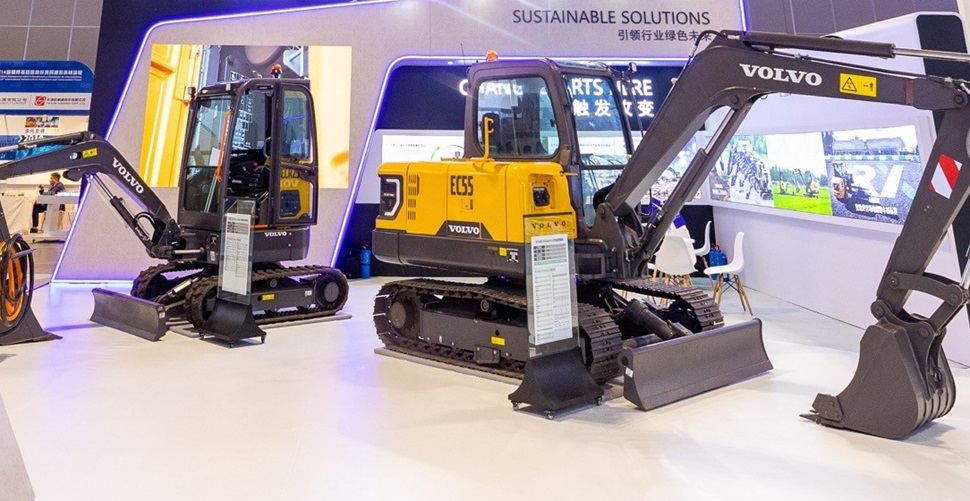 Volvo CE electric machines on display at CHINCA event this quarter