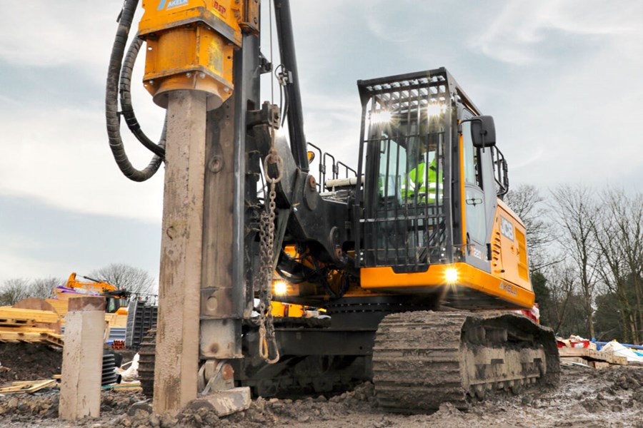 JCB 220X for Piling Foundation work