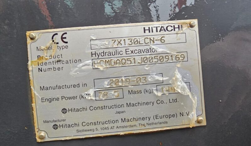 Hitachi ZX130LCN-6 509169 2019 full