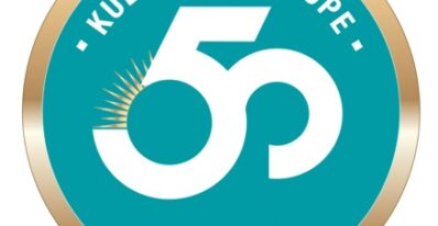Kubota 50 years in Europe logo