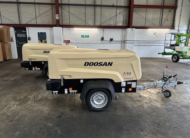 NEW DOOSAN 7/55 TOUGH TOP 180 cfm STAGE V (CHOICE IN STOCK)