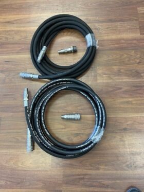 NEW set of 5 metre lengths 1/2″ HD Pipework c/w Quick Release Couplings