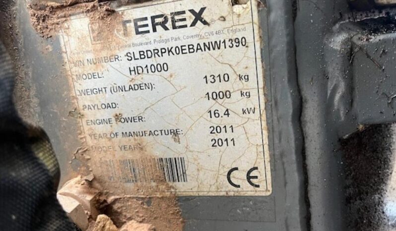 2011 TEREX HD1000 Dumper 1Ton  to 3 Ton for Sale full