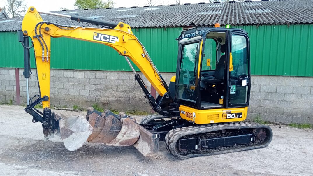 5T Excavator JCB 50Z 2022- Hyd Hitch, Aircon, Dual piping & Camera.