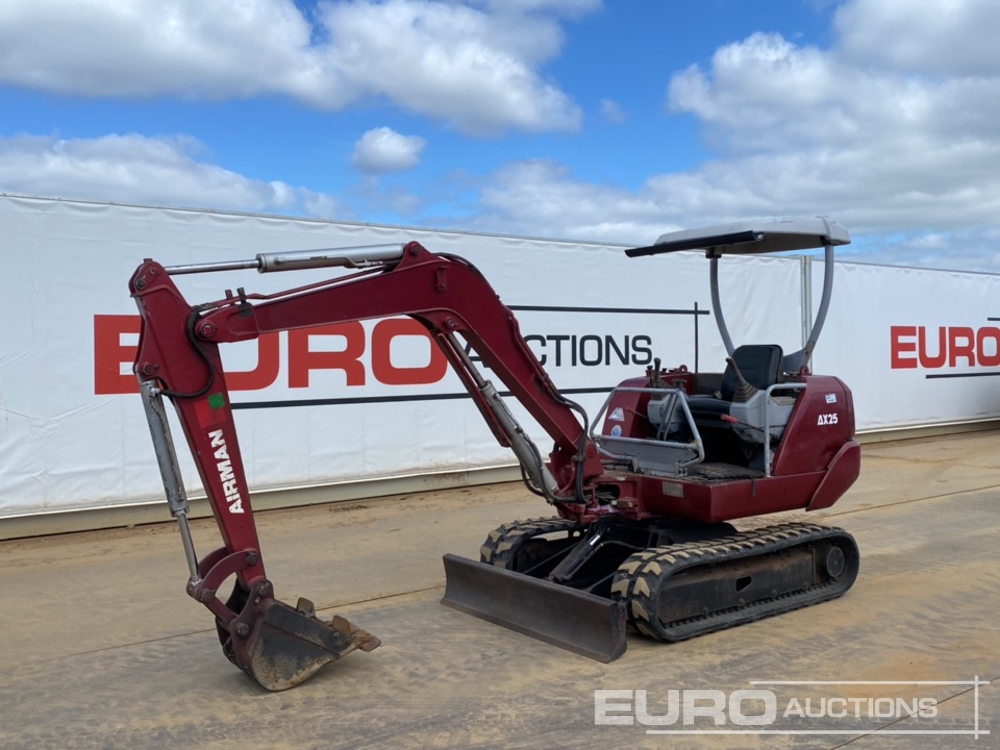Airman AX25 Mini Excavators For Auction: Dromore, NI – 17th & 18th May2024 @ 9:00am For Auction on 2024-05-18