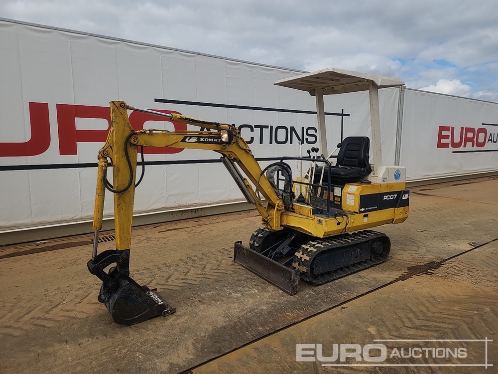Komatsu PC07-1 Mini Excavators For Auction: Dromore, NI – 17th & 18th May2024 @ 9:00am For Auction on 2024-05-18