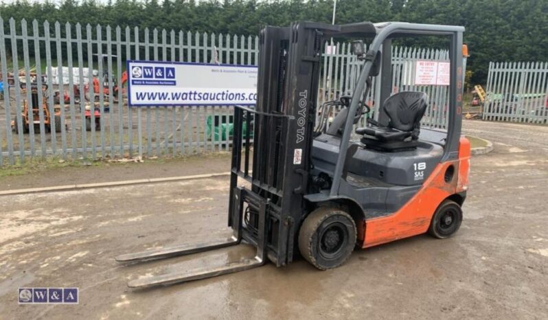2011 TOYOTA FD18 1.8t diesel forklift For Auction on: 2024-04-20 For Auction on 2024-04-20