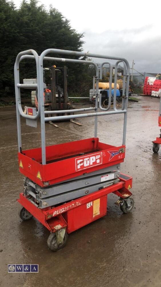 POP UP PUSH 10 pro man-lift For Auction on: 2024-04-20 For Auction on 2024-04-20