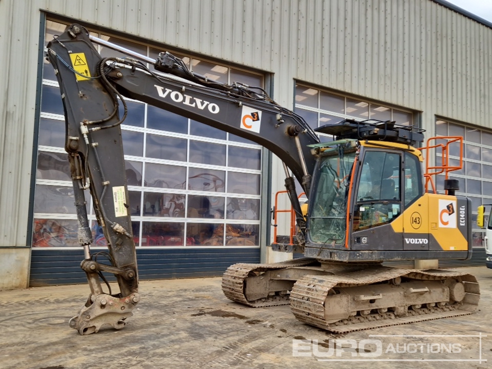 2019 Volvo EC140EL 10 Ton+ Excavators For Auction: Leeds, GB 12th, 13th, 14th, 15th June 2024 @ 8:00am