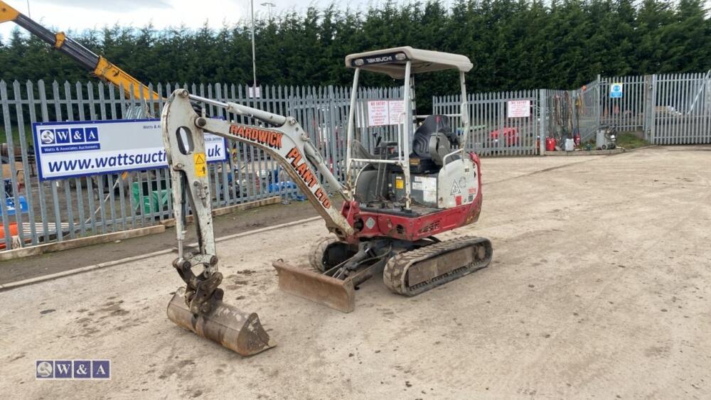 2017 TAKEUCHI TB216 rubber tracked excavator For Auction on: 2024-01-06 For Auction on 2024-01-06