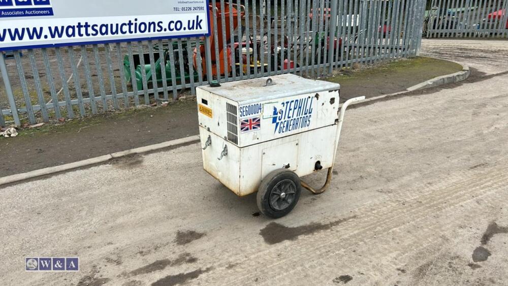 STEPHILL SE600D4 diesel driven generator For Auction on: 2024-01-06 For Auction on 2024-01-06