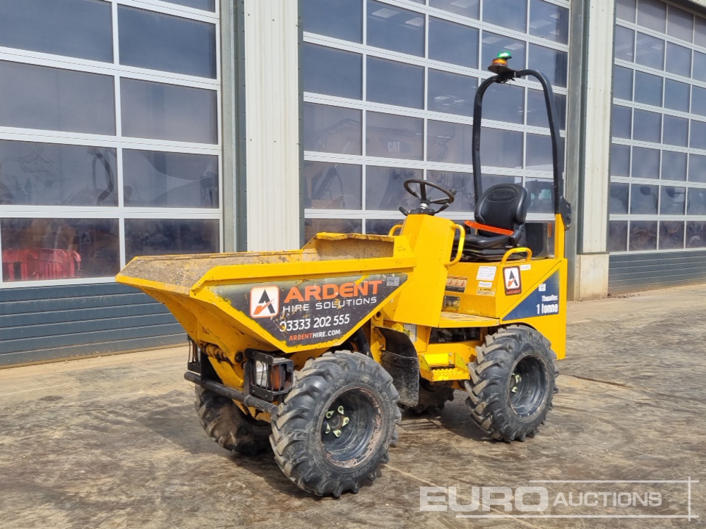 2018 Thwaites 1 Ton Site Dumpers For Auction: Leeds, GB 12th, 13th, 14th, 15th June 2024 @ 8:00am