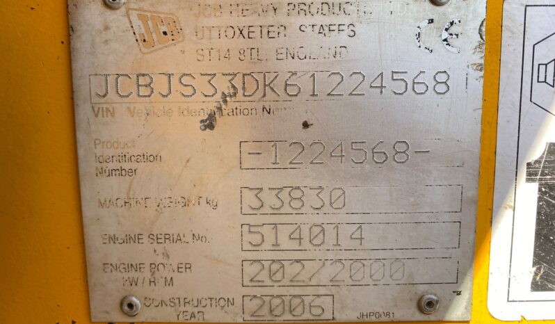 2006 JCB JS330LC full