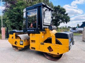 CATERPILLAR CB434 DOUBLE DRUM ROLLER C/W FULLY GLAZED CABIN *VIDEO* full
