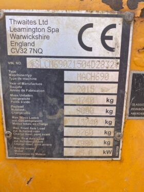 9T Dumper Thwaites Alldrive 2015 (Straight Tip) full