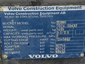 Loader Bucket Suited for L110/L120 G/H, 7024-00432 full