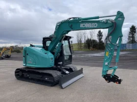 Kobelco SK75SR-7 Excavator, 8.5 tons, wide tracks full