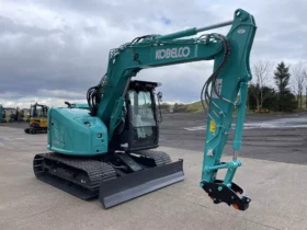Kobelco SK75SR-7 Excavator, 8.5 tons, wide tracks full