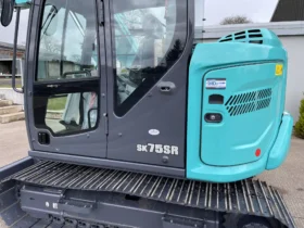 Kobelco SK75SR-7 Excavator, 8.5 tons, wide tracks full