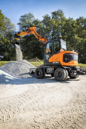 New 2025 Develon DX100W-7 Wheeled Excavators full