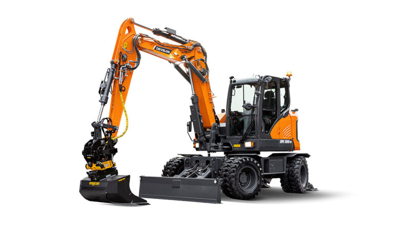 New 2025 Develon DX100W-7 Wheeled Excavators full