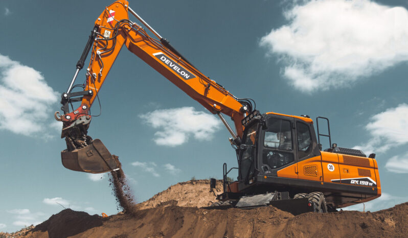 New 2025 Develon DX190W-7 Wheeled Excavators