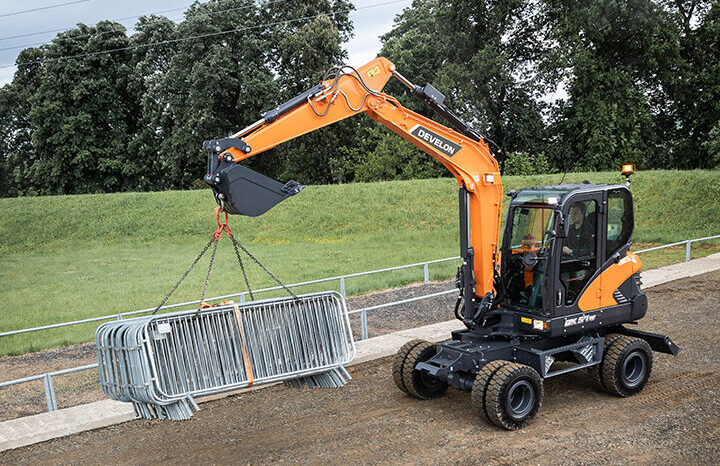 New 2025 Develon DX57W-7 Wheeled Excavators