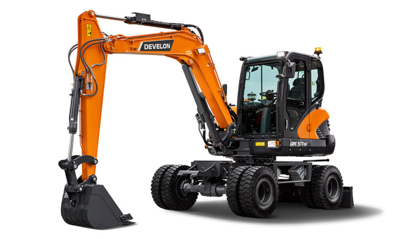 New 2025 Develon DX57W-7 Wheeled Excavators full