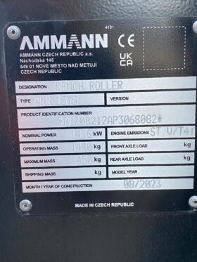 640mm & 850mm Remote Trench Rollers Ammann ARR1575 full