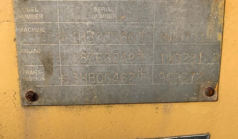 Cat 637E Scraper full