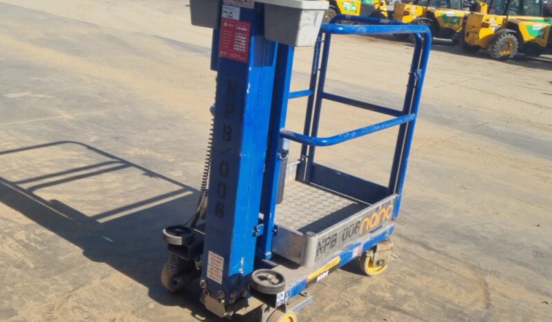 2014 Power Towers Nano Manlifts For Auction: Leeds, UK – 30th April, 1st, 2nd & 3rd May 25 full