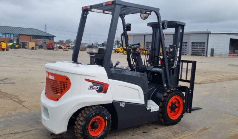 Unused 2024 Bobcat D30NX Forklifts For Auction: Leeds, UK – 30th April, 1st, 2nd & 3rd May 25 full