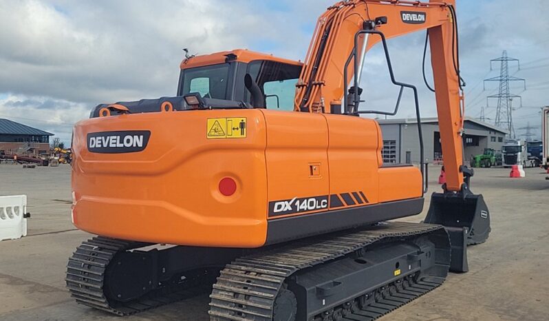 Unused 2024 Develon DX140LC 10 Ton+ Excavators For Auction: Leeds, UK – 30th April, 1st, 2nd & 3rd May 25 full