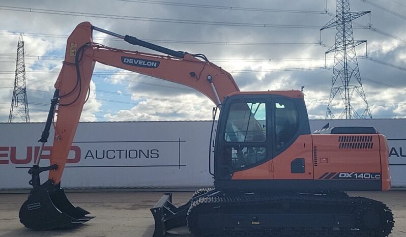 Unused 2024 Develon DX140LC 10 Ton+ Excavators For Auction: Leeds, UK – 30th April, 1st, 2nd & 3rd May 25 full
