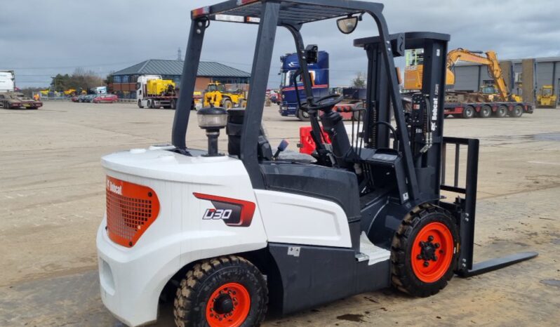 Unused 2024 Bobcat D30NX Forklifts For Auction: Leeds, UK – 30th April, 1st, 2nd & 3rd May 25 full