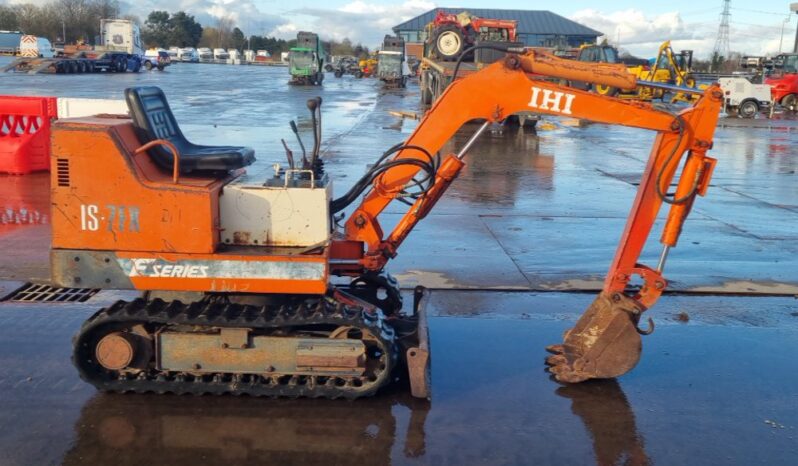 IHI IS7FX Micro Excavators For Auction: Leeds, UK – 30th April, 1st, 2nd & 3rd May 25 full